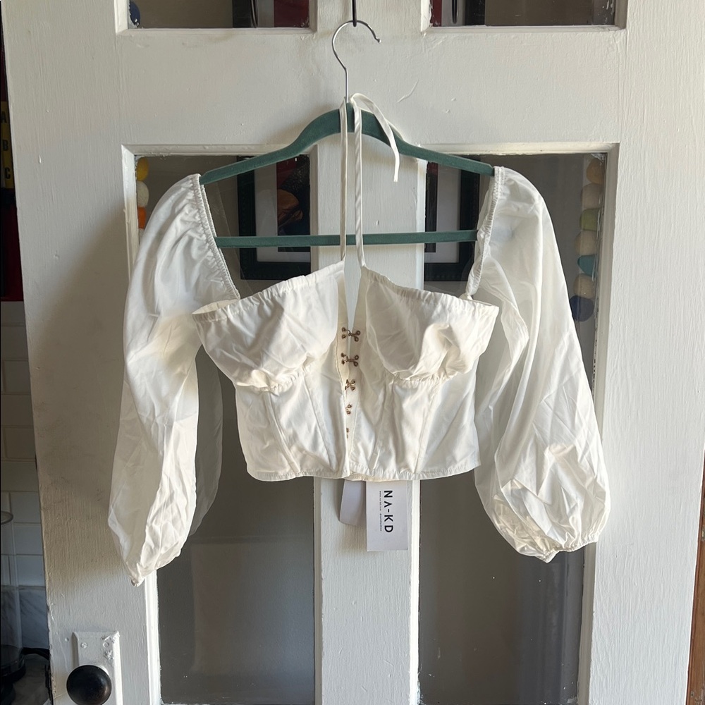 Chic Cream Puff Sleeve Blouse